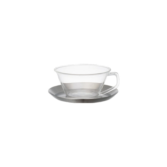 CAST tea cup & saucer 220ml stainless steel