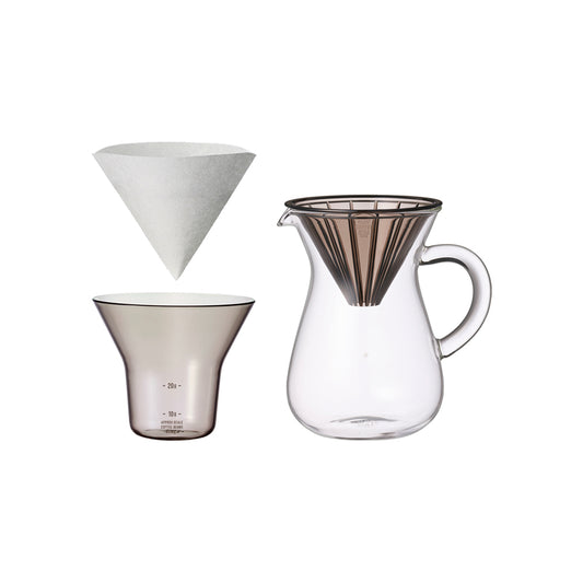 SCS coffee carafe set 2cups plastic