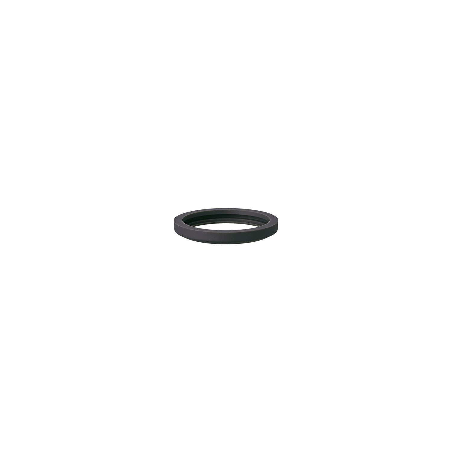 Black ring on a white background