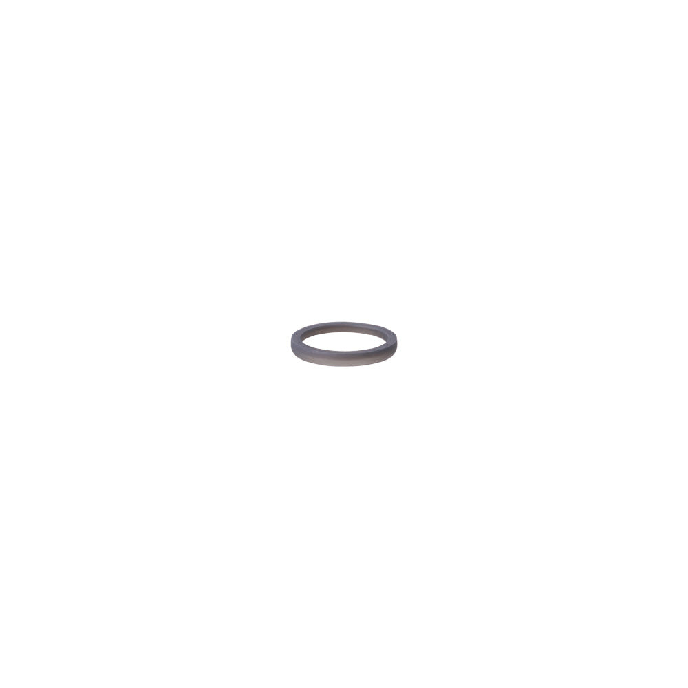 Thin metallic ring on a white background