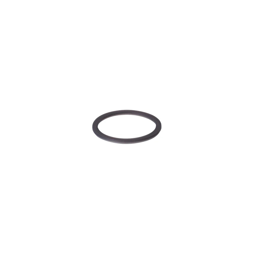 Black O-ring on a white background